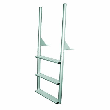 POWERPLAY 3-Wide Step Dock Ladder Anodized Aluminum PO3011384